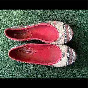 American rag patterned flats 8.5